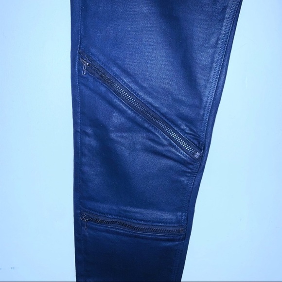 EUC Cult of Individuality Moto Mid Rise Coated Jeans - Picture 5 of 9